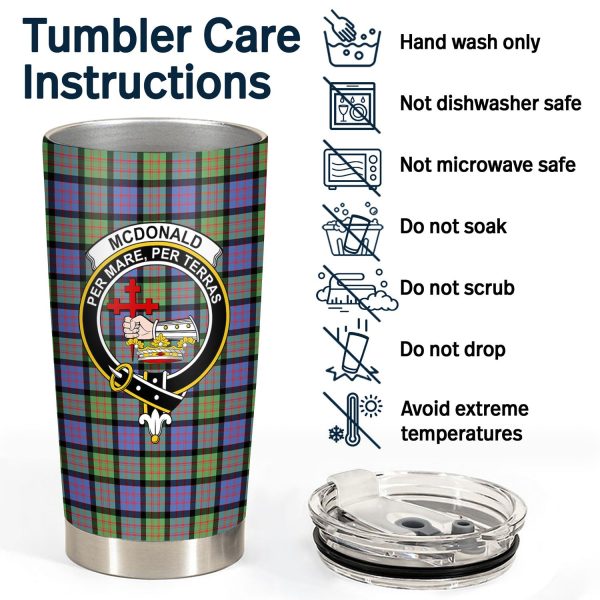 McDonald Ancient Tartan Crest Tumbler Sale - Image 4