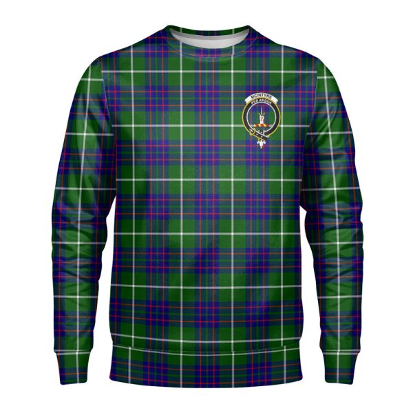 McIntyre Hunting Modern Tartan Crest Sweatshirt For Cheap