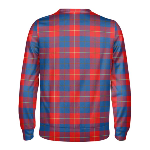 Galloway Red Tartan Crest Sweatshirt Discount - Image 2