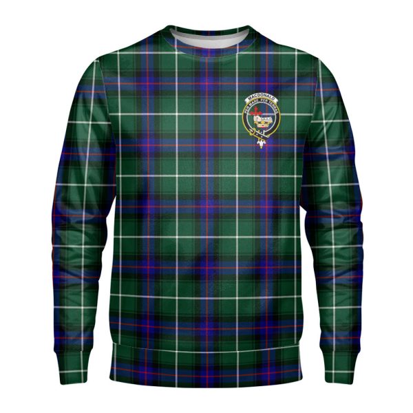 MacDonald of the Isles Hunting Modern Tartan Crest Sweatshirt For Cheap