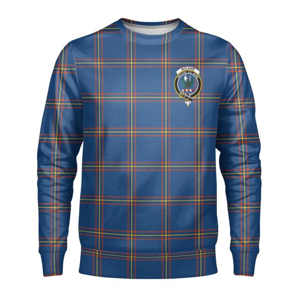 McLaine of Loch Buie Hunting Ancient Tartan Crest Sweatshirt For Cheap