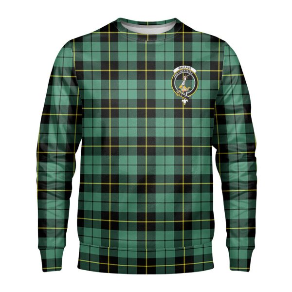 Wallace Hunting Ancient Tartan Crest Sweatshirt Hot on Sale