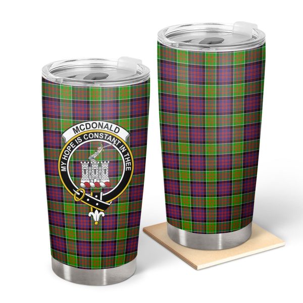 McDonald (Clan Ranald) Tartan Crest Tumbler Fashion