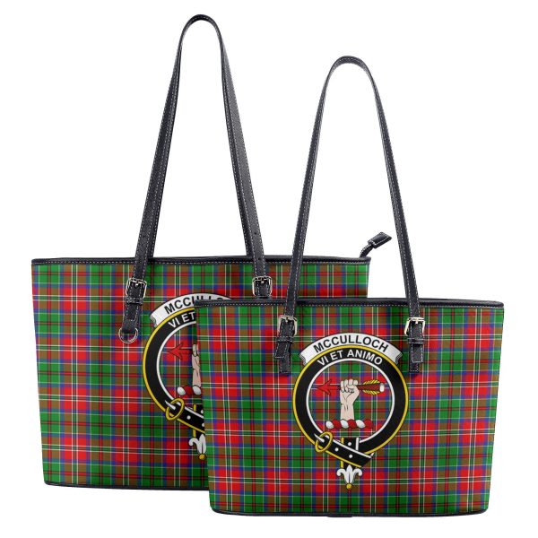 McCulloch Tartan Crest Leather Tote Bag on Sale - Image 4