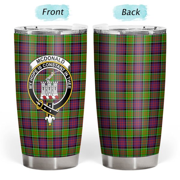 McDonald (Clan Ranald) Tartan Crest Tumbler Fashion - Image 3
