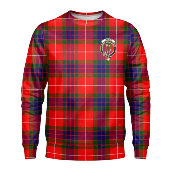 Fraser Tartan Crest Sweatshirt Hot on Sale